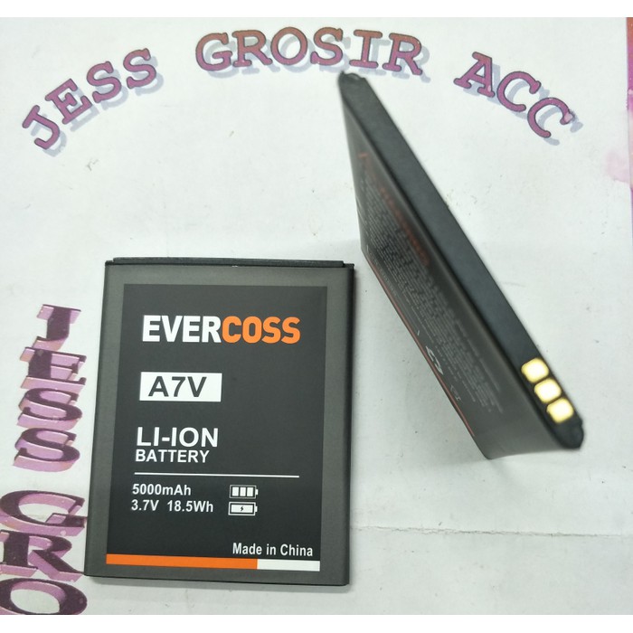 Baterai Battery Evercross Evercoss Cross A7V Double Power 5000Mah - Hitam