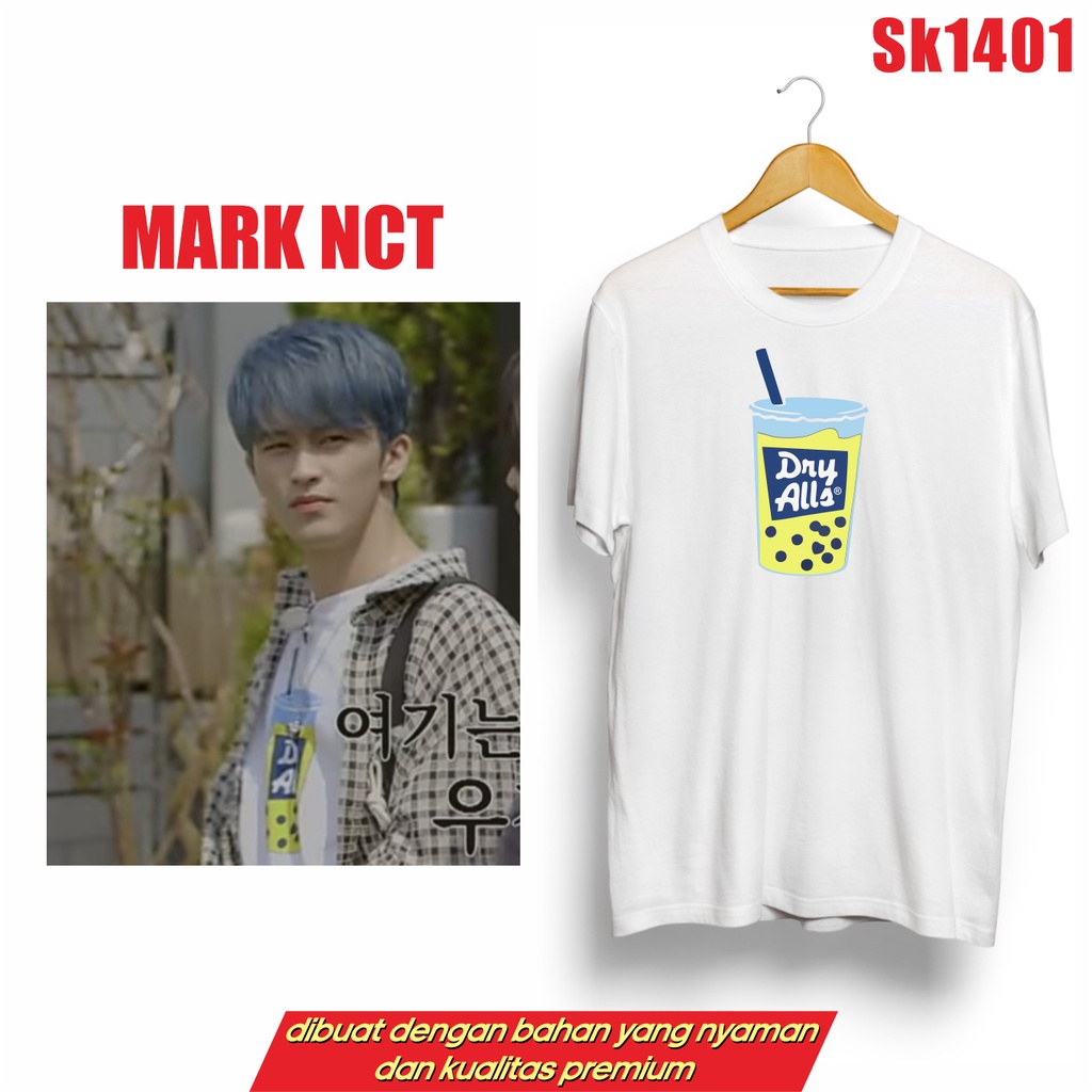 MURAH!!! KAOS NCT MARK BOBA BUBBLE TEA SK1401 UNISEX BYK WARNA