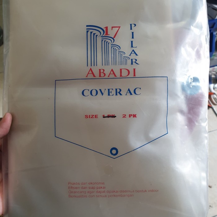 Cover Ac Plastik Cuci Ac Besar 2Pk Tebal