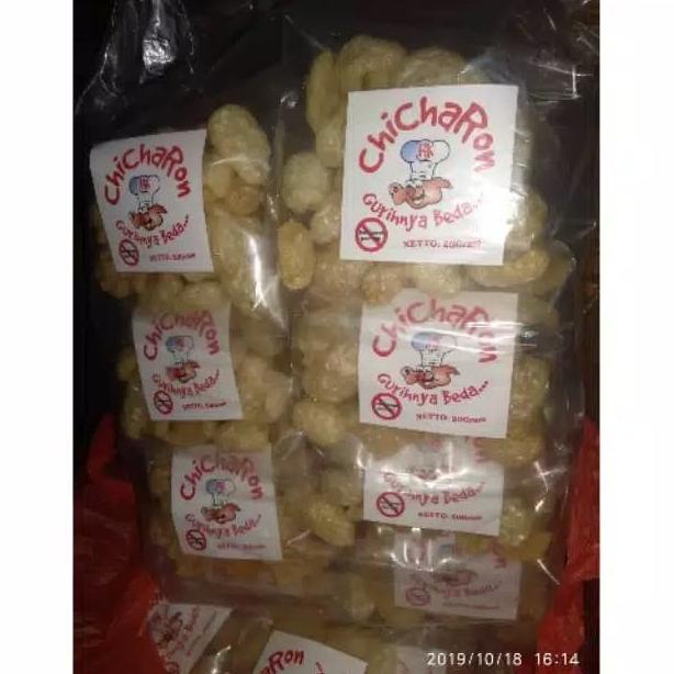 

Diskon Krupuk Kulit Babi ChiChaRon (B2), Crunchy & Enak. 20gr/pcs Diskon
