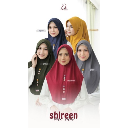 Moslem Ori Hijab Jilbab Kerudung Bergo Shireen By Dzeera (Ready Please Cekstok)