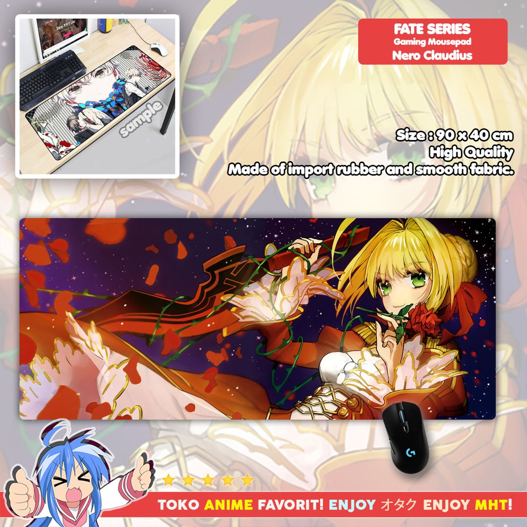 Mousepad Anime Gaming - Deskpad - Fate : Saber Nero Claudius