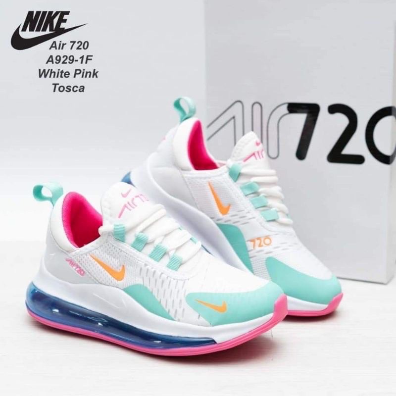 Sepatu wanita Putih Rainbow Cocok untuk senam zumba fitness aerobik Nike tujuh Dua putih