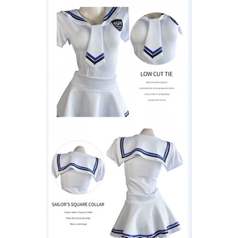 (COD) Lingerie Wanita Cosplay Uniform Sexy Student &amp; Sailor Uniform Cosplay Set 3A516