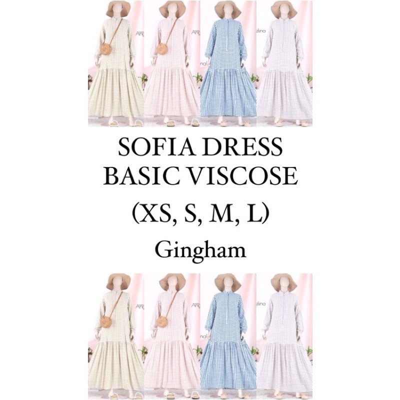 DRESS ATELIER ANGELINA MOTIF GINGHAM SIZE S