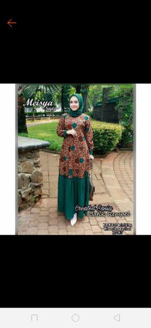 Batik Wanita Rempel Sania Meisya Modern Warna Motif Katun Primisima Premium High Quality