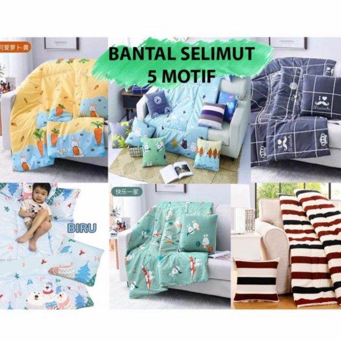 Selimut Dewasa balmut karakter bantal selimut motif murah lembut anak(D5N4) Selimut Dewasa Tebal Sel