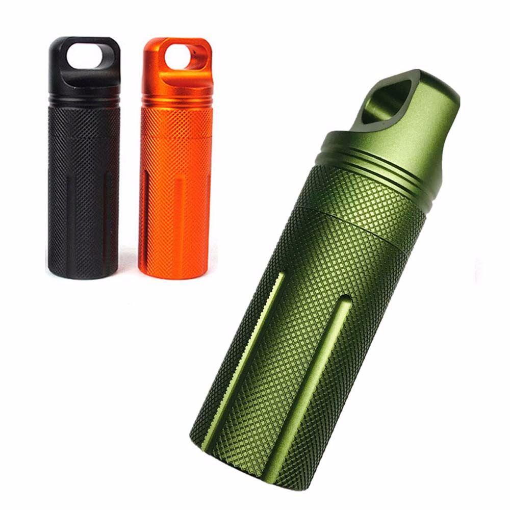 Nickolas1 Pill Box Waterproof Outdoor Dry Bottle Gantungan Kunci Kapsul Emergency Survival Seal Tank