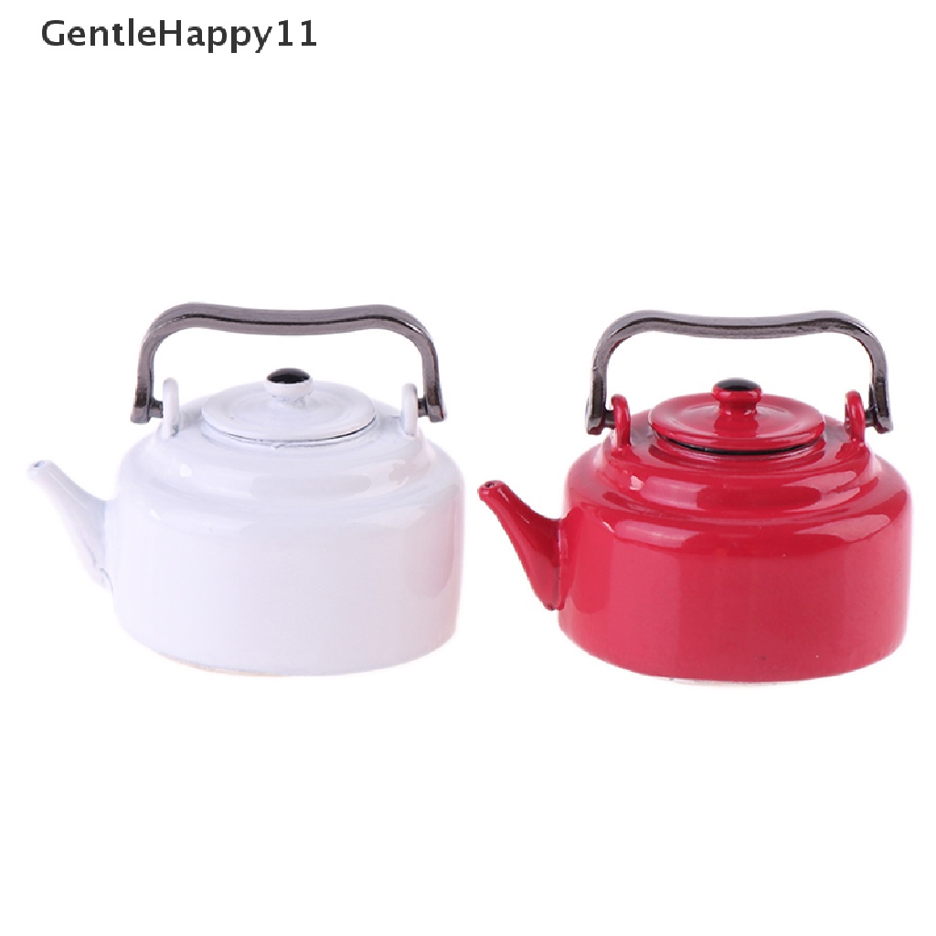 Gentlehappy Mainan Miniatur Teko Teh enamel Gaya Jepang Untuk Aksesoris Rumah Boneka 1 / 12