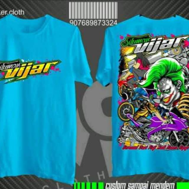 Kaos Vixion Costum Siluman Vijar Original Distro