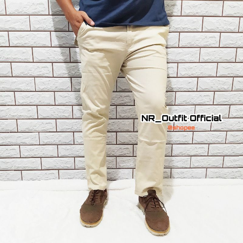 Celana Cinos Panjang Pria Premium Chino Alusan Jumbo Chinos Big Size 27-38 NR_Outfit Official COD