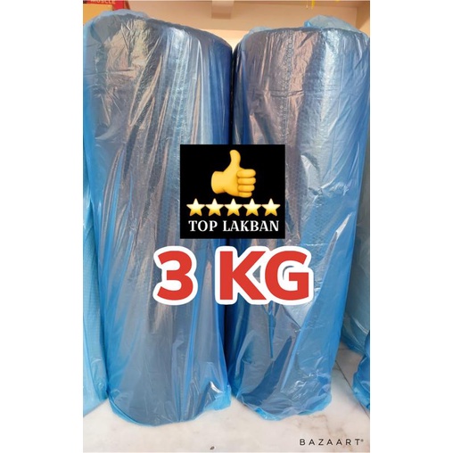 

Bubble Wrap Merk TOP 3 KG x 50 MTR x 1,25 MTR Murah, Bagus, Tebal
