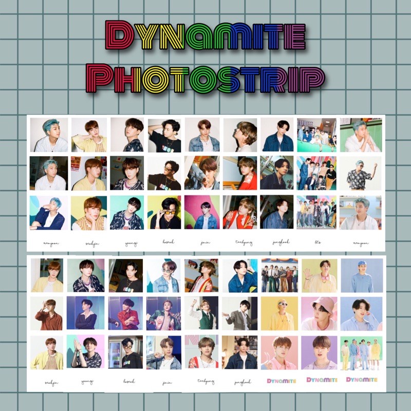 [kstuffind] BTS Dynamite Photosrip Set Murah Photosrip BTS Photostrip BTS Photo Strip Dinamit Murah