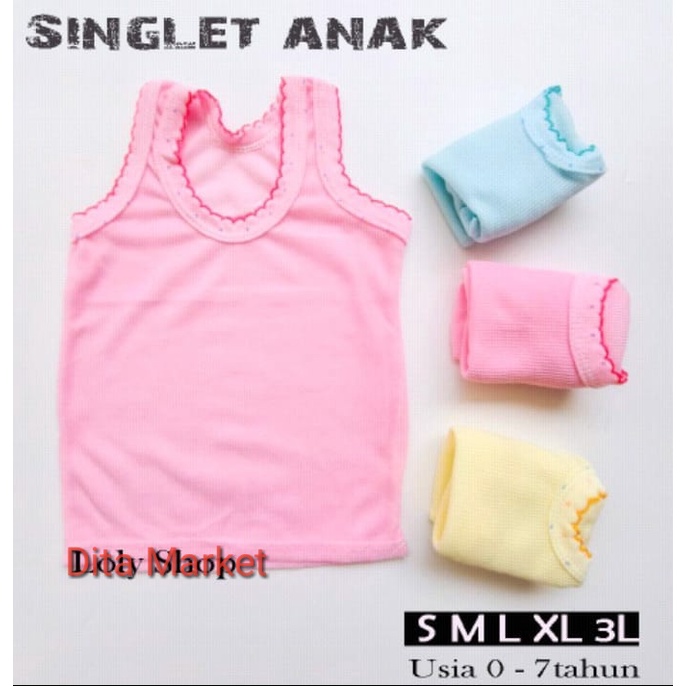 Singlet Anak Murah / Kaos Dalam Anak / Singlet Anak