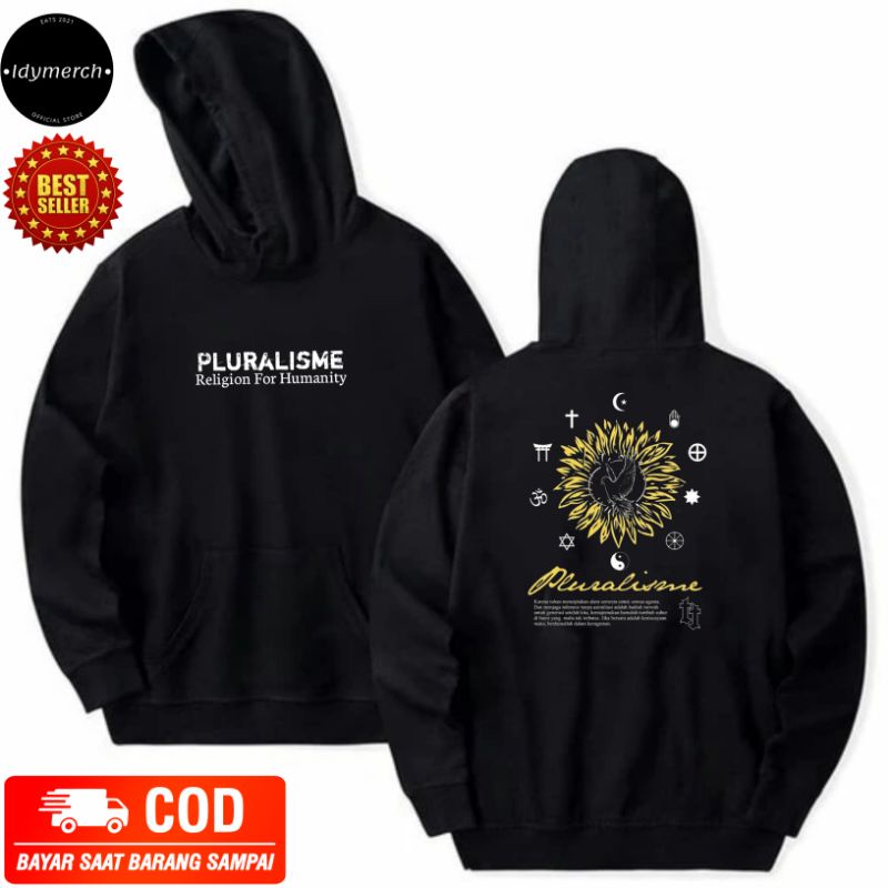 Sweater Hoodie Pluralisme religion for humanity dewasa unisex
