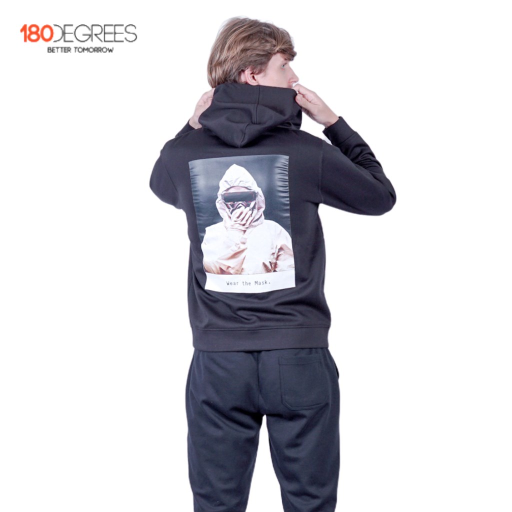 180 DEGREES | JAKET HOODIE SWEATER DISTRO PRIA WEAR A MASK