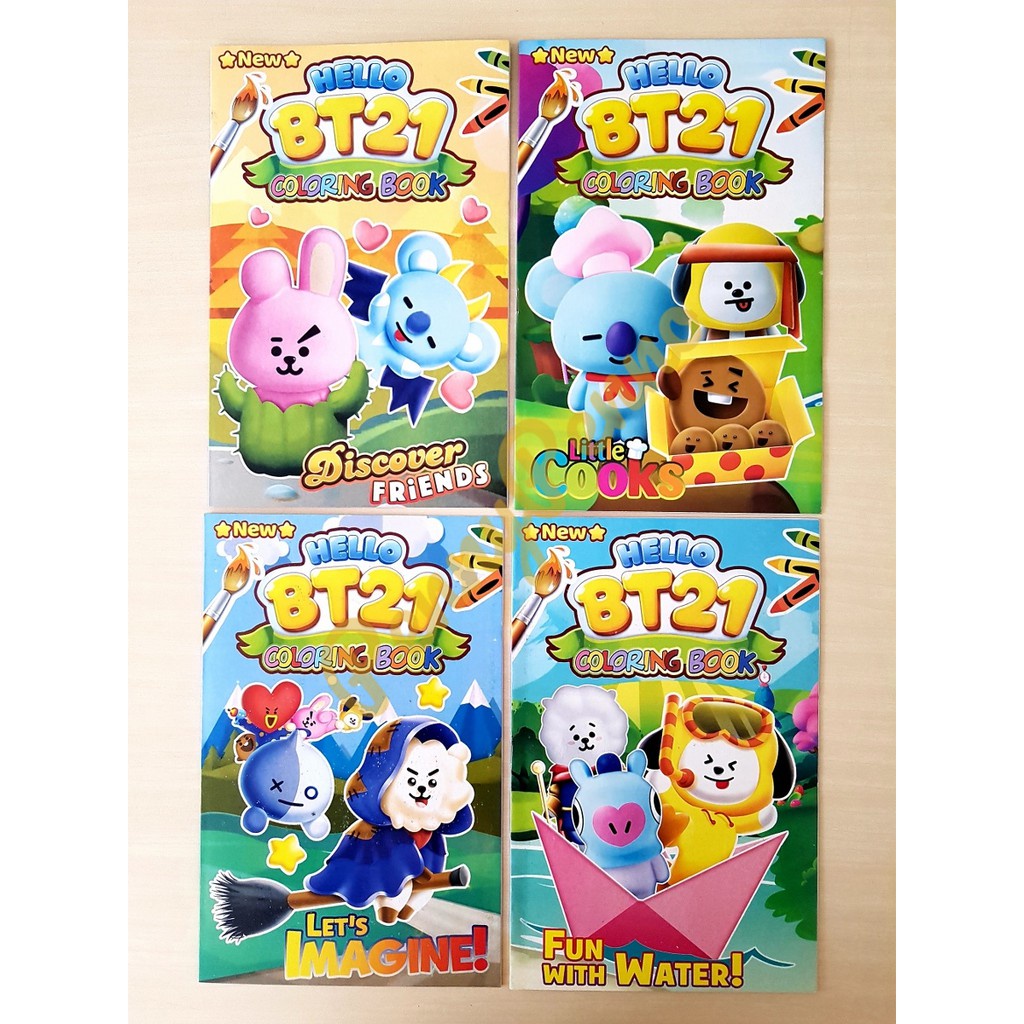 

JC - Buku Mewarnai Model BTS / BT21 (Uk 24 Cm x15,5 Cm) Merek DG