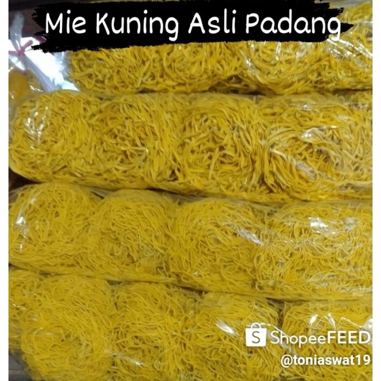 

Mie Kuning Asli Padang (1kg) Pipih/Bulat