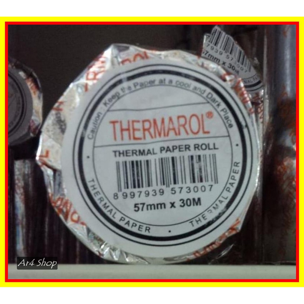 

Kertas Thermal Thermal Paper- Thermarol - 60Mm X 30M & 40;Per 100Rolls& 41;