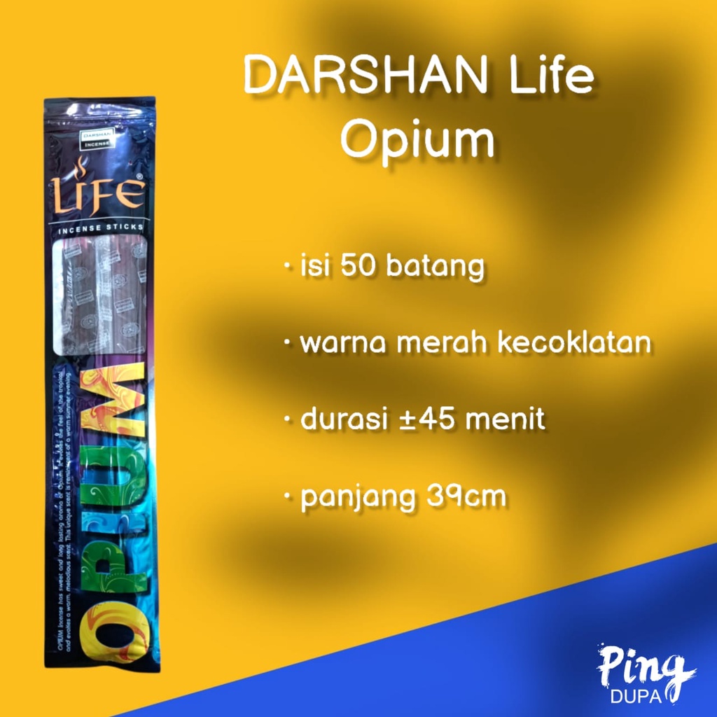 Dupa Hio Opium Pounch Isi 50 bBatang By Darshan Life India