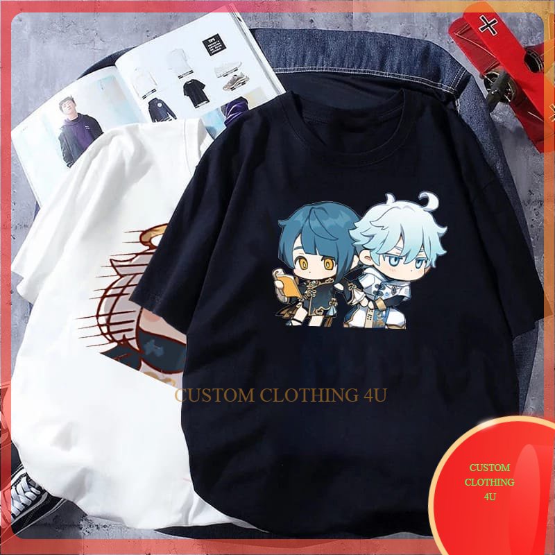 Kaos Anime Genshin Impact Hu Tao Xiao Distro Baju Genshin Impact Raiden Shogun Hutao Kazuha Kenqing