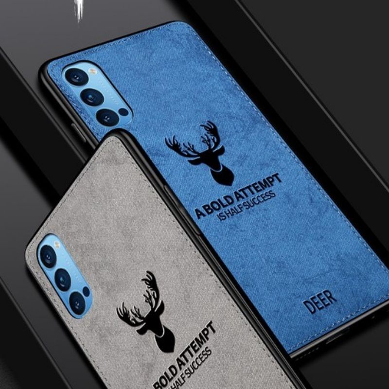 Case Deer Oppo Reno 4 Softcase Deer High Quality TPU Bermotif Jens Rusa Pelindung Back Cover