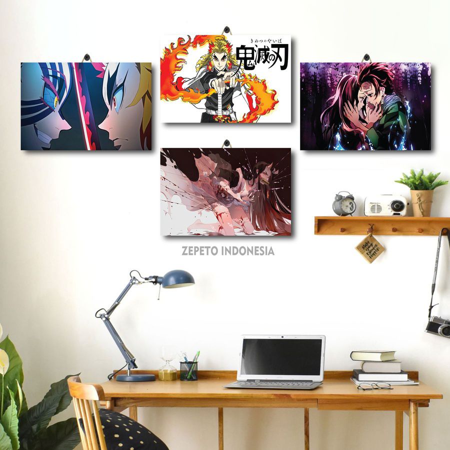 Jual 21-40 PAJANGAN RUANG GAMING ANIME KIMETSU NO YAIBA MUGEN RESSHA