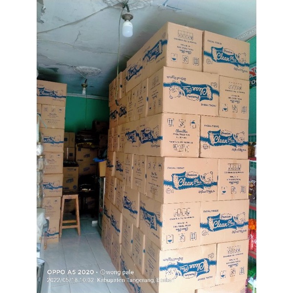 tisu clean plus 180 sheet kartonan