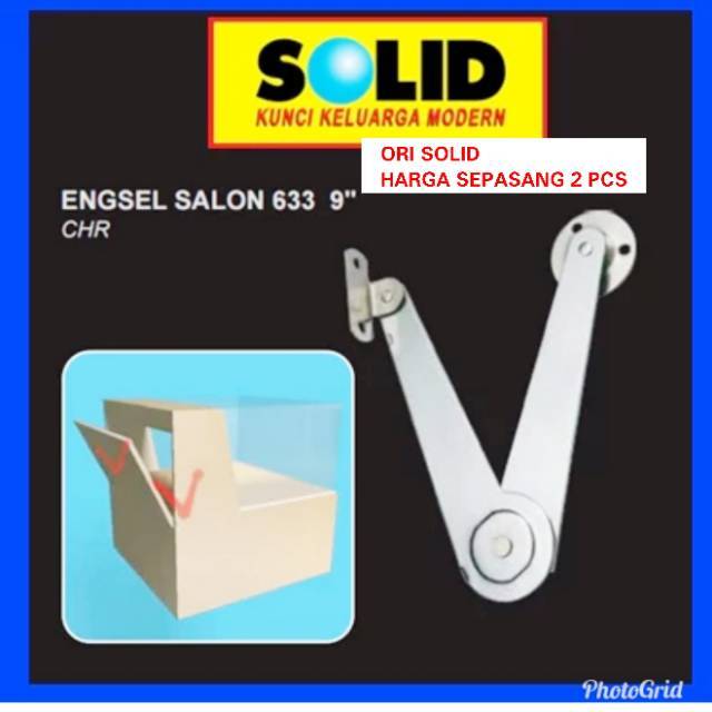 Promo engsel  salon solid 633 9 hak angin  perlngkpn 