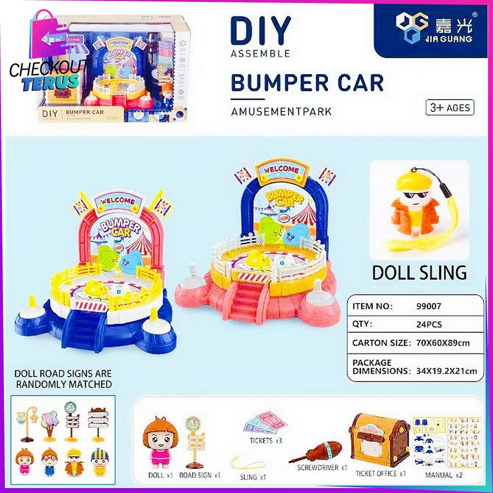 CT M125 Mainan Anak Bombomcar Playset Mainan Mobil Mobilan Mainan DIY Amusement Park Anak