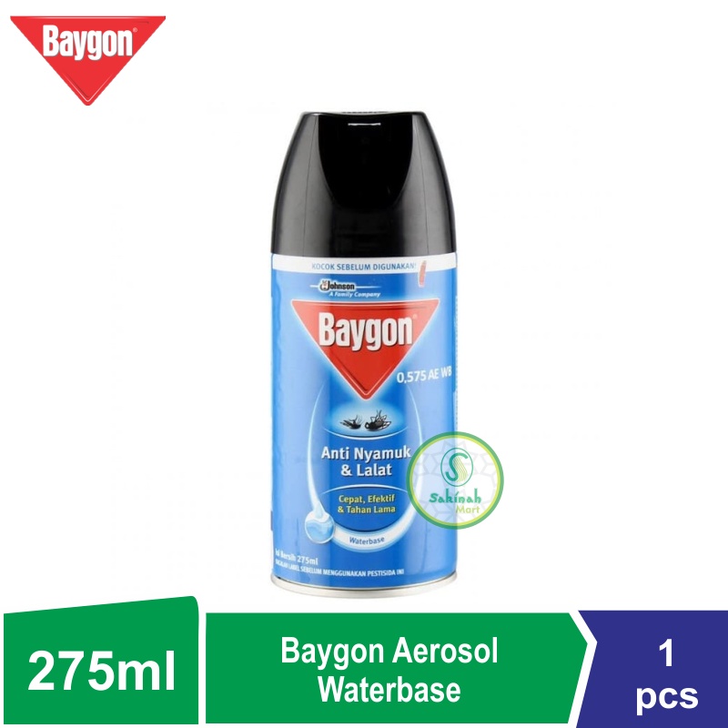 Baygon Aerosol Waterbase 275 ml - Anti Nyamuk Dan Lalat