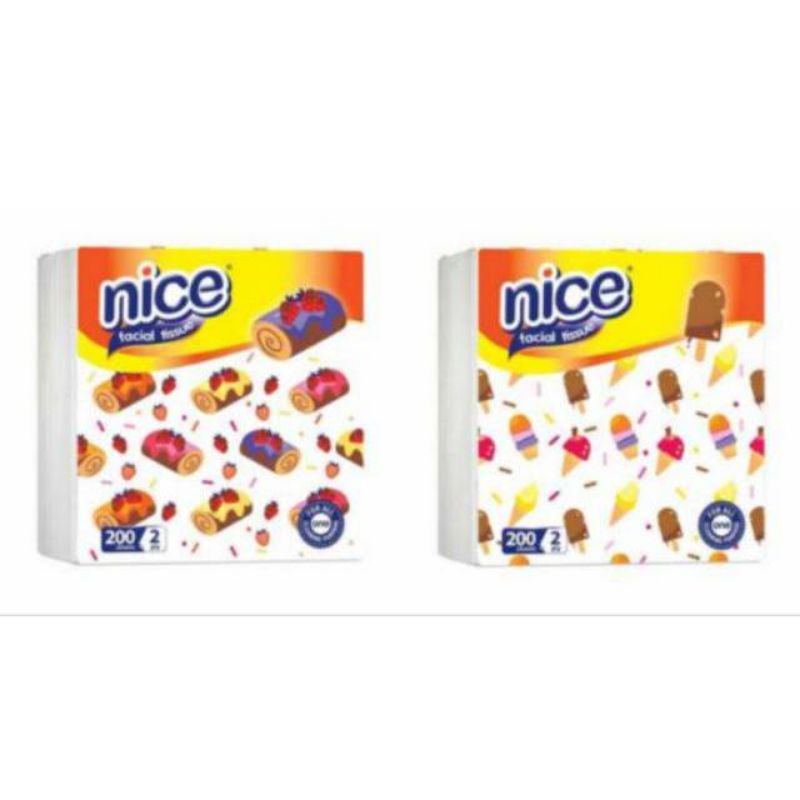 NICE POP UP TISSUE 200 sheets, 2ply