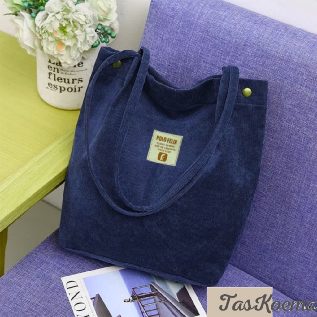 Tas tote termurah &amp; Tas Selempang Bahu Tas Tote Resleting Kanvas