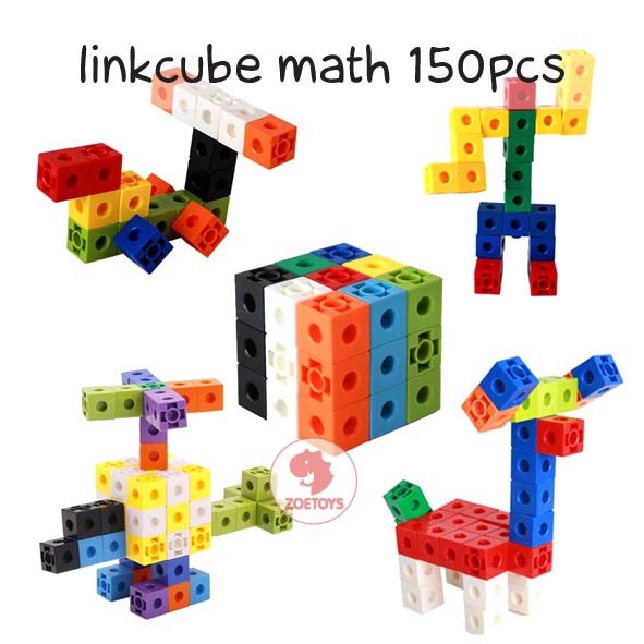 Zoetoys Linkcube Math | Numberbloks Mathlink Linking Unit Snap Link Cubes | Mainan Edukasi Anak