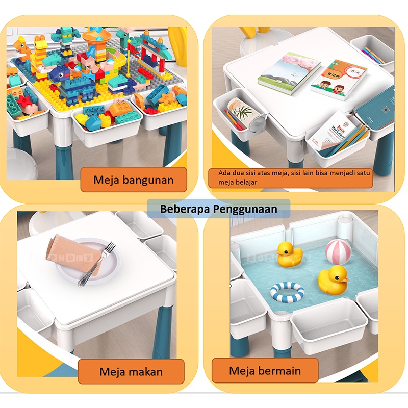 Meja Belajar Anak / Meja Kursi Anak / Mainan Edukasi Meja Belajar/Meja Belajar Anak Set/Meja Belajar Set /Meja belajar Multifungsi/meja dan kursi anak/set meja anak/lego meja/meja kursi belajar anak