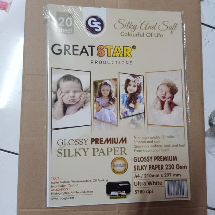 

Unik silky 230 gsm A4/20 great star Limited