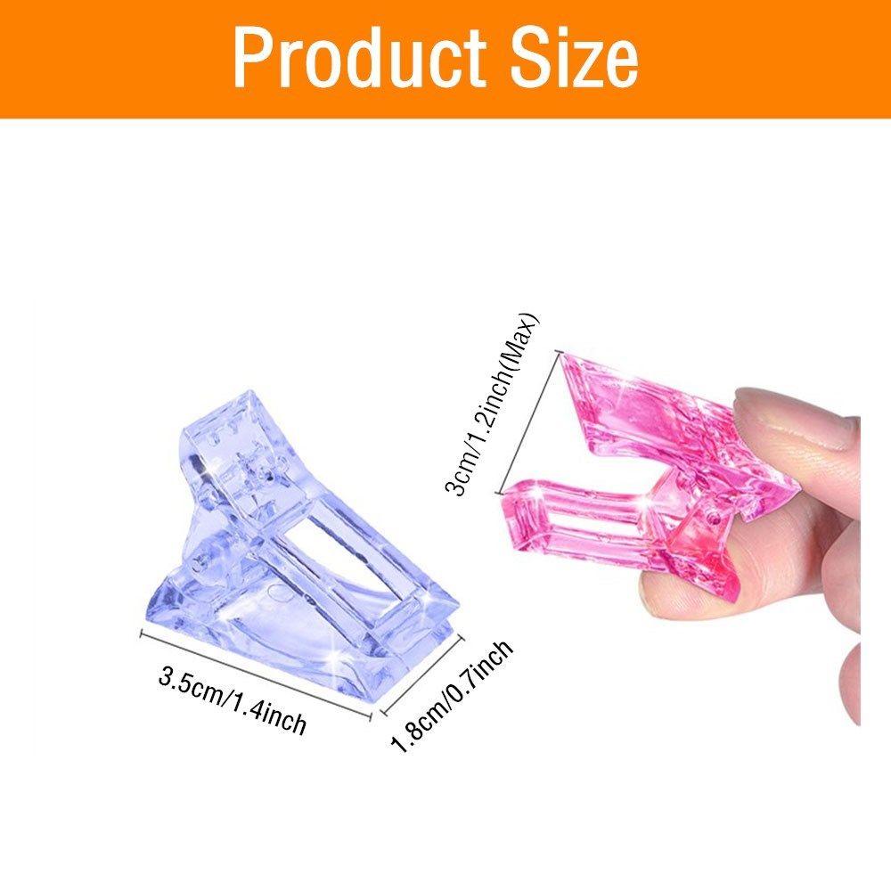 TOP Nail Tips Clip New Fingernail Extension Manicure Art Builder Extension Clamp