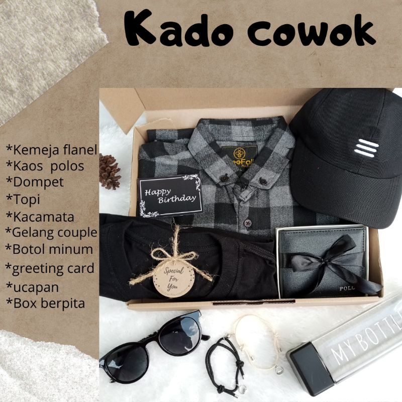 

Hampers Kado Cowok/ Kado Ulang tahun Cowok