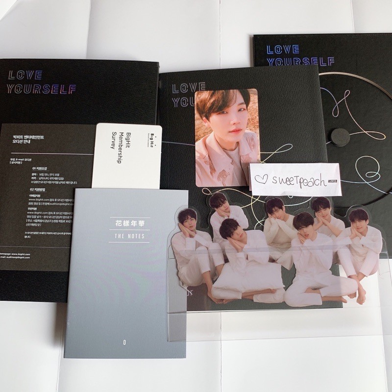 BTS LOVE YOURSELF TEAR O - SUGA PC FIRST PRESS