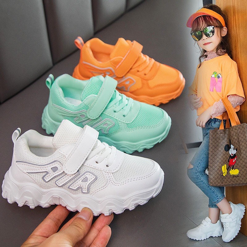 1001 Sepatu Sneakers Fashion Korea Anak AIA Full Color Sepatu Anak Perempuan Laki laki Cewek Cowo