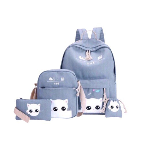 Sepatubandung_ Yuna - Tas Ransel Wanita-Abu
