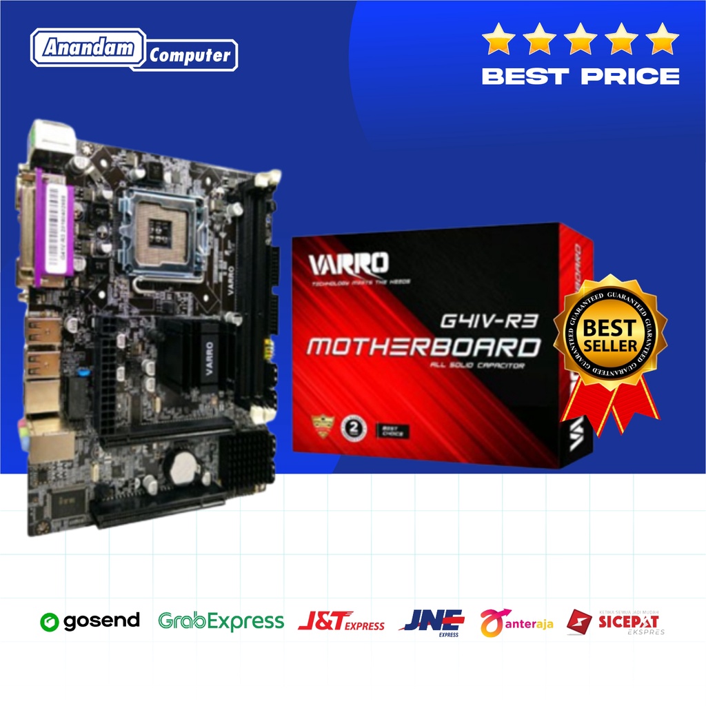 Motherboard VARRO G41V-R3 LPT Support Core 2 Duo Core 2 Quad