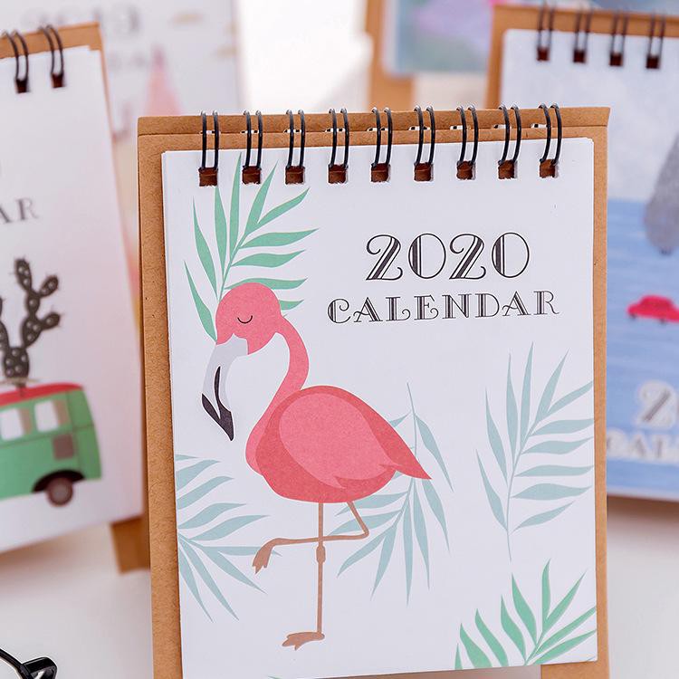 Kalender Meja Mini Memo Kalender Tahun 2020 Souvenir Kalender