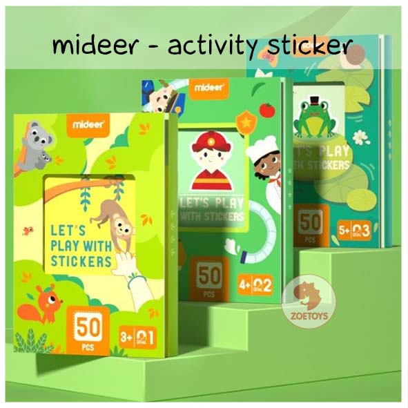 Zoetoys Mideer Activity Cut Paper | Let's Make Craft Beginner Papercut Origami Kertas Lipat | Sticker | Mainan Edukasi Anak