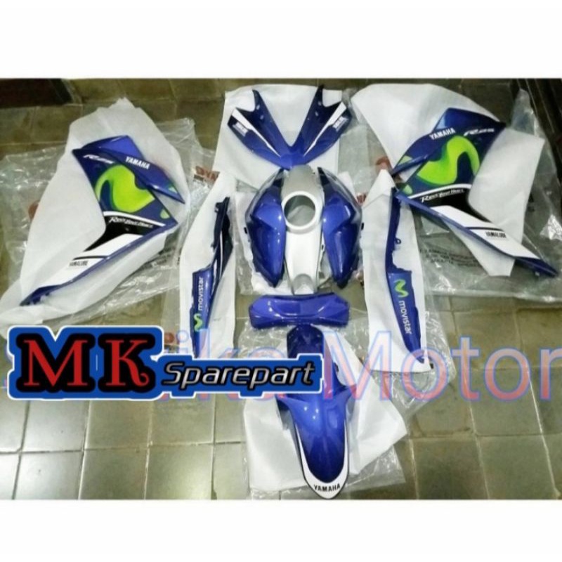 BODY HALUS FULL SET YAMAHA R25, R 25 OLD V2 MOVISTAR ORIGINAL YAMAHA