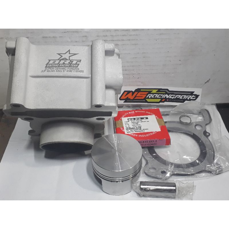 blok/bureng set piston D57 super ceramic jupiter mx/njmx produk BRT
