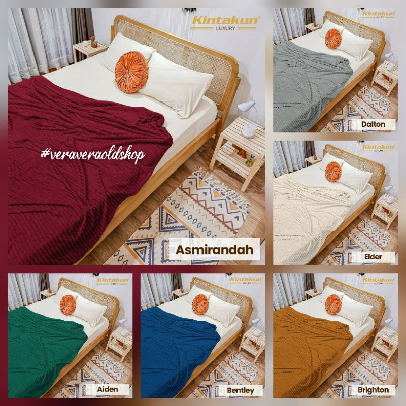 SELIMUT KINTAKUN LUXURY /POLOS /SELIMUT MEWAH / UKURAN 160X200