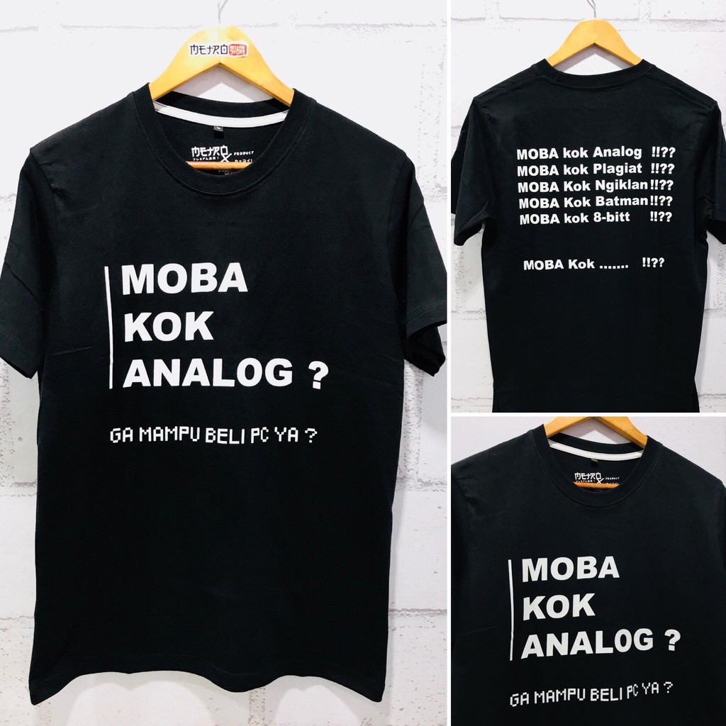 Kaos Distro Gamers Moba Kok Analog?!