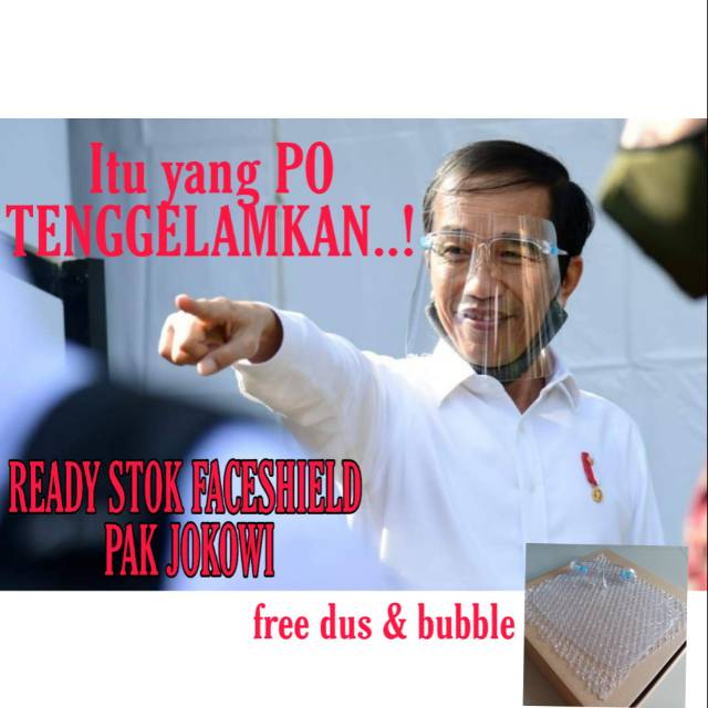 Faceshield kacamata / faceshield nagita / faceshield pak jokowi