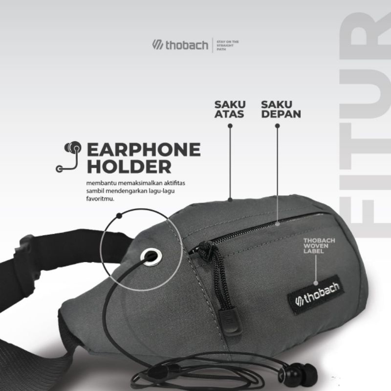 THOBACH - WAISTBAG MINI PIERO TAS PINGGANG PRIA WANITA SLING BAG TAS SELEMPANG MURAH